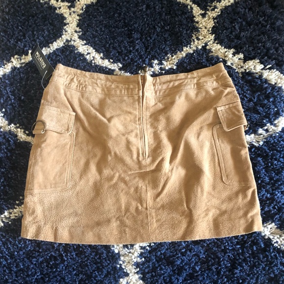 Wilsons NWT Leather Maxima Tan Short Skirt 10 - Picture 5 of 9